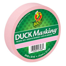 Duck Masking Tape, Pink .94&quot; x 30yd - $6.95