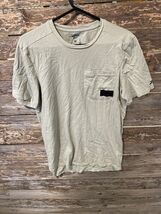Reebok Les Mills Men’s Pocket Shirt Tan Size M Short Sleeve - $12.42