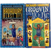 Lot 2 New Sealed Richard Simmons Vhs Broadway Blast Off Groovin&#39; In The House - £11.87 GBP