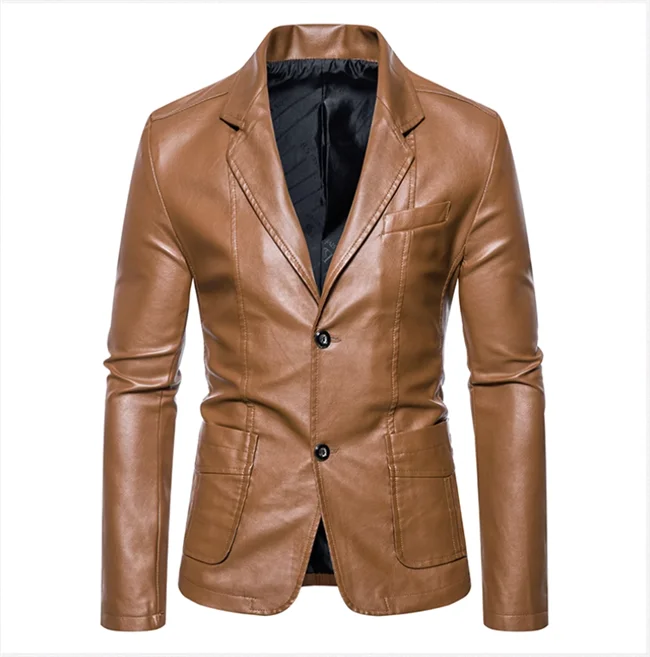 Top Design jacket Thick layer Skin Coat leather Made Jackets-25 - $100.00