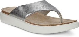 ECCO Women&#39;s Corksphere Thong Flip-Flop Silver size 7 Lk Nw! - £19.80 GBP