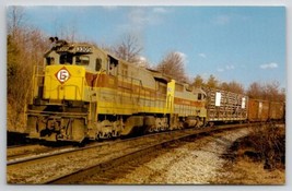 Erie Lackawanna U-33C 3305 &amp; GP-35 2582 Lead NE-97 Sparrowbush NY Postcard D35 - $4.95