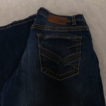 BKE Tyler Blue Jeans 32R (32x32) Dark Wash Straight Leg - £33.54 GBP