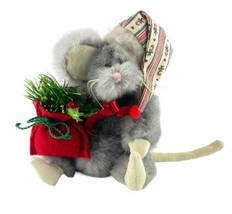 Christmas Decor Plush Mouse Stuffed Animal Jointed Adorable Decor Crafty Lady - £15.15 GBP