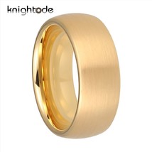 6mm 8mm Gold Classic Tungsten Carbide Wedding Bands For Men Women Anniversary Ri - £21.25 GBP