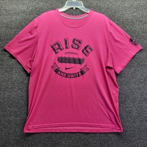 Nike Women Sz 2XL Dri-Fit Rise And Unite Swoosh T Shirt Football Short S... - £9.67 GBP