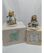 Lot Of (2) Cherished Teddies Christmas Winter Holiday Bundled Up - $20.05
