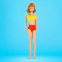 VTG 1962 Midge Fashion Doll #860 Titan Red Hair w/Original Outfit Mattel... - $65.01
