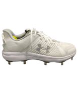 Under Armour Yard MT Baseball Cleats Mens US 11.5 White Gray Lace Up Low... - $89.58 CAD