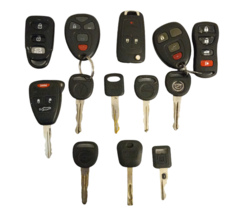 Lot Of 8 Car Keys+Keyless Remote Car Key Fobs for Hyundai Dodge Chevy CADILLAC - £35.23 GBP