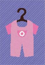 Pepita Needlepoint Canvas: Baby Girl Outfit, 7&quot; x 10&quot; - $50.00+
