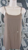 New LOFT Light Chocolate Brown Cami Top Women Large Stretch Adjustable S... - £14.33 GBP