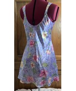 Innermost Blue Floral Sleeveless Nightgown/negligee&#39; Size Small. RN 1509... - $15.00