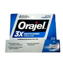 Orajel 3X Mouth Sores - Medicated, Immediate Relief, Extra Strength Gel ... - £3.53 GBP