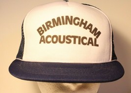 Vintage Birmingham Acoustical Hat Mesh Blue &amp; White Snapback ba1 - $6.92