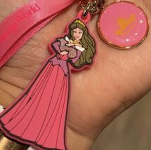 Disney Parks Princess Aurora Keychain Ribbon Bag Tag - $22.99
