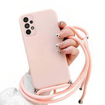 Anymob Samsung Phone Case Pink Crossbody Necklace Lanyard - £18.63 GBP