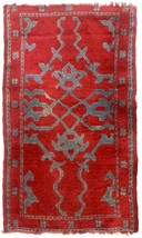 Handmade antique Turkish Oushak rug 3&#39; x 4.9&#39; (91cm x 149cm) 1880s - £1,766.24 GBP