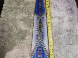 Vintage new old stock Men&#39;s Tie blue purple orange gold - $188.64 MXN