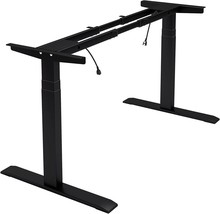 Topsky Dual Motor 3 Stage Electric Adjustable Standing Desk Frame Heavy Duty - £351.97 GBP