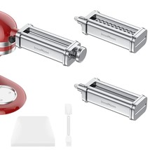 Pasta Maker Attachment For Kitchenaid Mixer 3 Set Include Pasta Sheet Roller, Sp - £122.14 GBP