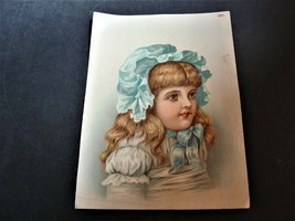 1800&#39;s- Young Girl - Large Trade Card N:1125 - Dannemiller&#39;s Cordova Coffee. - £16.34 GBP