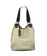 Tommy Hilfiger Monogram Hobo Beige TH Print Logo Pattern Faux Leather Tr... - €15,99 EUR