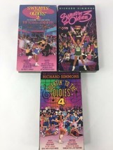 Lot of 3 Richard Simmons VHS Tapes Sweatin&#39; to the Oldies 2,3,4 - £14.25 GBP