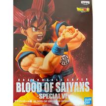 Japan Authentic Blood of Saiyans SPECIAL VI Goku Super Saiyan God Figure - £31.45 GBP