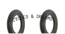 Two Vintage Bmx Free Style Comp Iii Tires For Kids Bike 12 1/2 X 2 1/4 All Black - £26.71 GBP