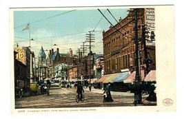 Pleasant Street Malden Square Postcard Massachusetts 1900&#39;s UNDB Trolley Car - £10.90 GBP