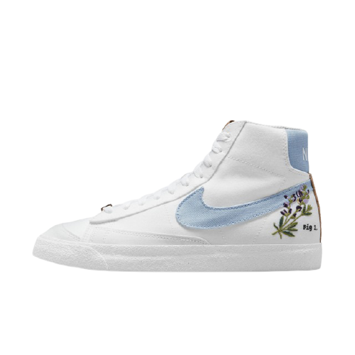 [Nike] W Blazer Mid '77 Shoes Sneakers - Indigo/White (DC9265-100) - $139.98