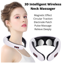 Neck Massager Wireless Intelligent Electric Shoulder Pulse Traditional Massage - £23.62 GBP