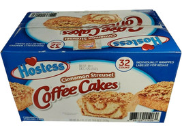  Hostess Cinnamon Streusel Coffee Cake 32 CT 46.04 oz  - £14.48 GBP