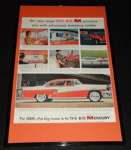 1956 Mercury The Big M Framed 11x17 ORIGINAL Advertising Display B - $59.39