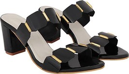 Women comfortable fancy traditional Heels US Size 4-9 Brace Party Black - £23.69 GBP