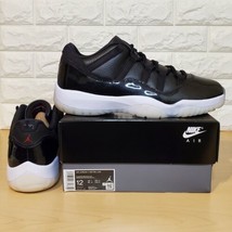 Nike Air Jordan 11 Retro Low 72-10 Mens Size 12 Black White Sail AV2187-001  - £215.81 GBP