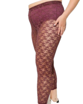 Torrid Plus Size 1X Stretch Lace Comfort Waist Leggings Sassafras - $19.99