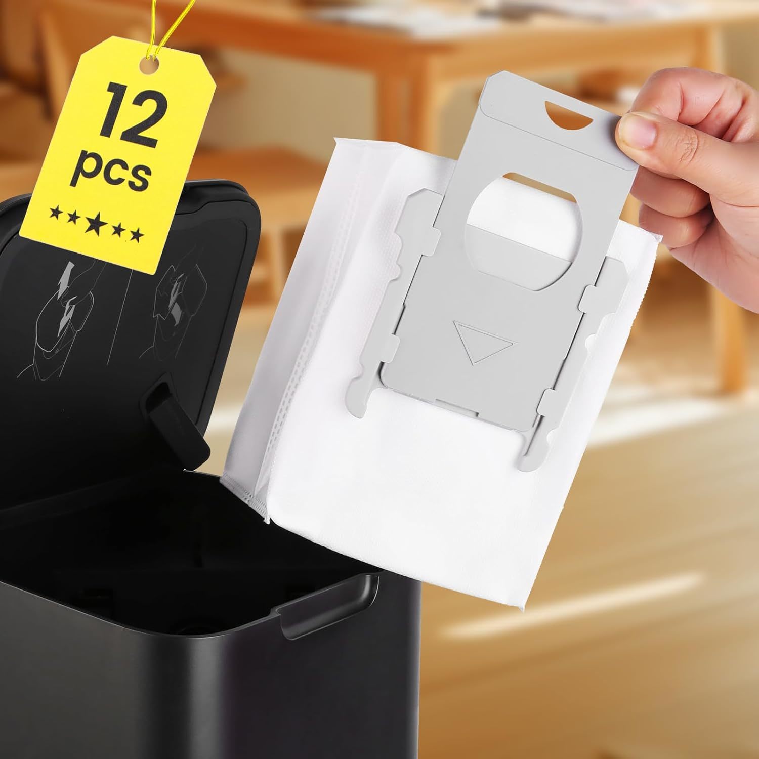 12 Pk Roomba Replacement Parts Vacuum Bags, Compatible With Irobot Roomba J7 J9