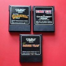 Colecovision Carnival Donkey Kong Mouse Trap Lot 3 Coleco Games Cleaned ... - £19.04 GBP