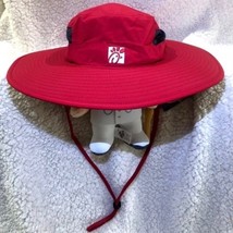Chik-Fil-A Red Team Member Bucket Sun Adjustable Hat NWOT Black Mesh Beach - $17.99