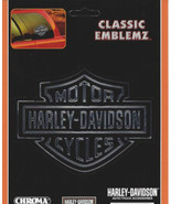 4&quot; HARLEY DAVIDSON MOTORCYCLES CHROME EMBOSSED LOGO EAGLE  STICKER DECAL - £15.68 GBP