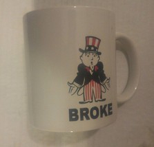 Broke Monopoly Uncle Sam Coffee Mug Empty Pockets - £7.82 GBP