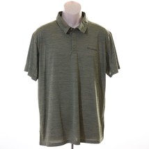 Columbia Men&#39;s Omni-Freeze Polo Shirt XL Light Olive Green Heather Short Sleeve - £19.96 GBP