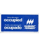 Hughes Airwest Seat Occupied Seat Reserved Card 1976 - £21.79 GBP