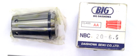 Big Daishowa NBC20-6.5AA | 0.2560&quot; Range x 38.00mm Length New Baby Collet - £47.17 GBP