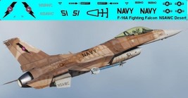 1/144 PLASTIC HOBBY CRAFT KIT F-16A ROLLOUT with NSAWC DESERT CAMO Decal... - $15.84