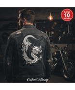 Chinese Dragon Large XL Embroidery Patch Iron on Applique 10 In Color Va... - €24,74 EUR+