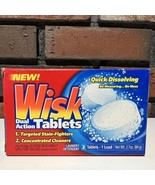 Vintage Box of Wisk Dual Action Tablets Travel Detergent Discontinued New - £5.35 GBP