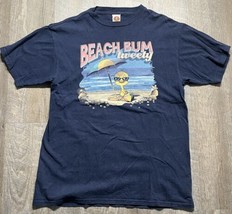 Vintage Tweety Bird Beach Shirt Large 90s Looney Tunes Sunny Ocean Cute Fun Y2K - £14.11 GBP